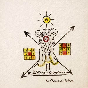 Pentacolo il cavallo del principe pergamena