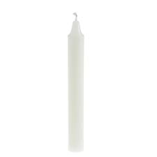 Candela semplice bianca