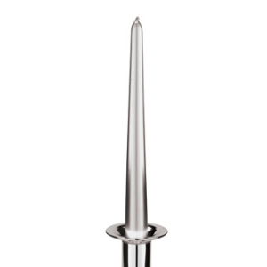 Candela semplice argento