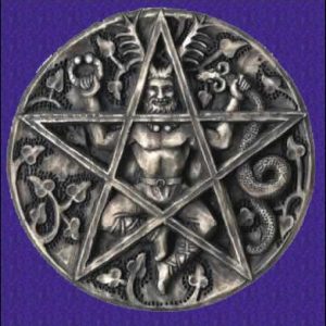 Pentagramma con Cernunno